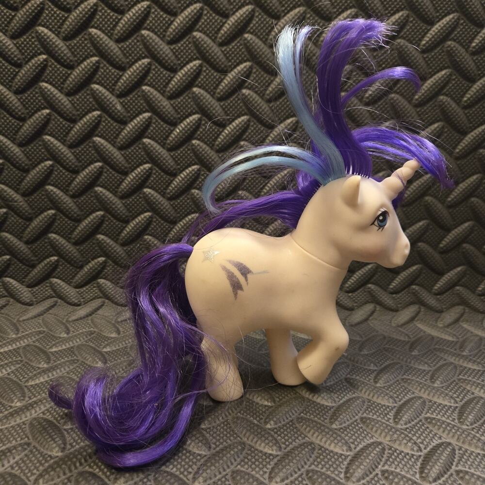 Vintage My Little Pony G1 Glory Unicorn Purple Hair Hasbro 1980s